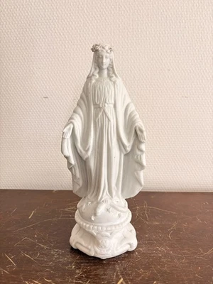 Ancien Vierge Immaculée Conception Biscuit Porcelaine XIXème - Photo 1/4