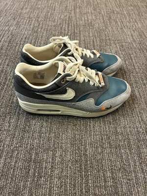 Nike Air Max 1 DQ8475-001 Men's Low Top Sneaker Gray/Blue Duck Cork Insole
