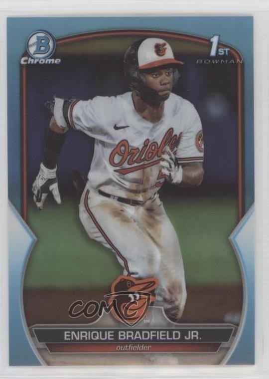 2023 Bowman Draft Chrome Sky Blue Refractor Enrique Bradfield Jr #BDC-188 03j5