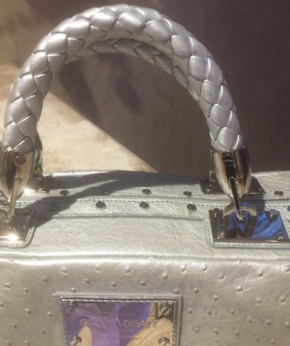 $5005 GIANNI VERSACE 100%AUTHENTIC COUTURE LEATHER OSTRICH  display picture 1