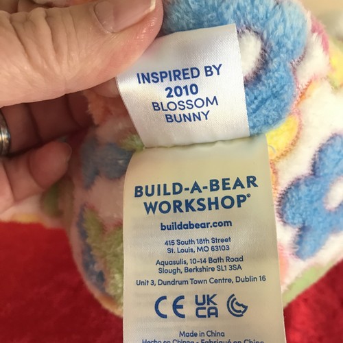 BUILD A BEAR 25th Anniversary Blossom Bunny rabbit Plays Lullaby 18” Soft Plush - Picture 7 of 8