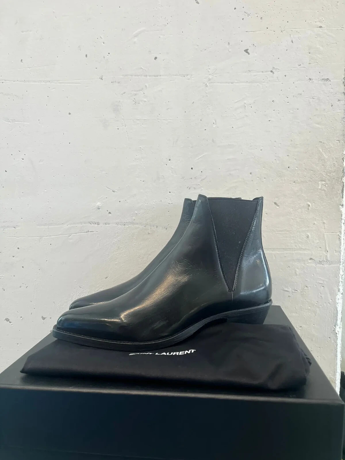 Stivali Saint Laurent Paris Dakota 50 neri nuovi con etichette 42