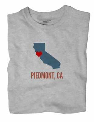 Piedmont California CA T-Shirt HEART