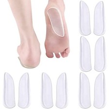 5 Pairs Medial Lateral Heel Wedge Silicone Insoles - Corrective Adhesive Sh...