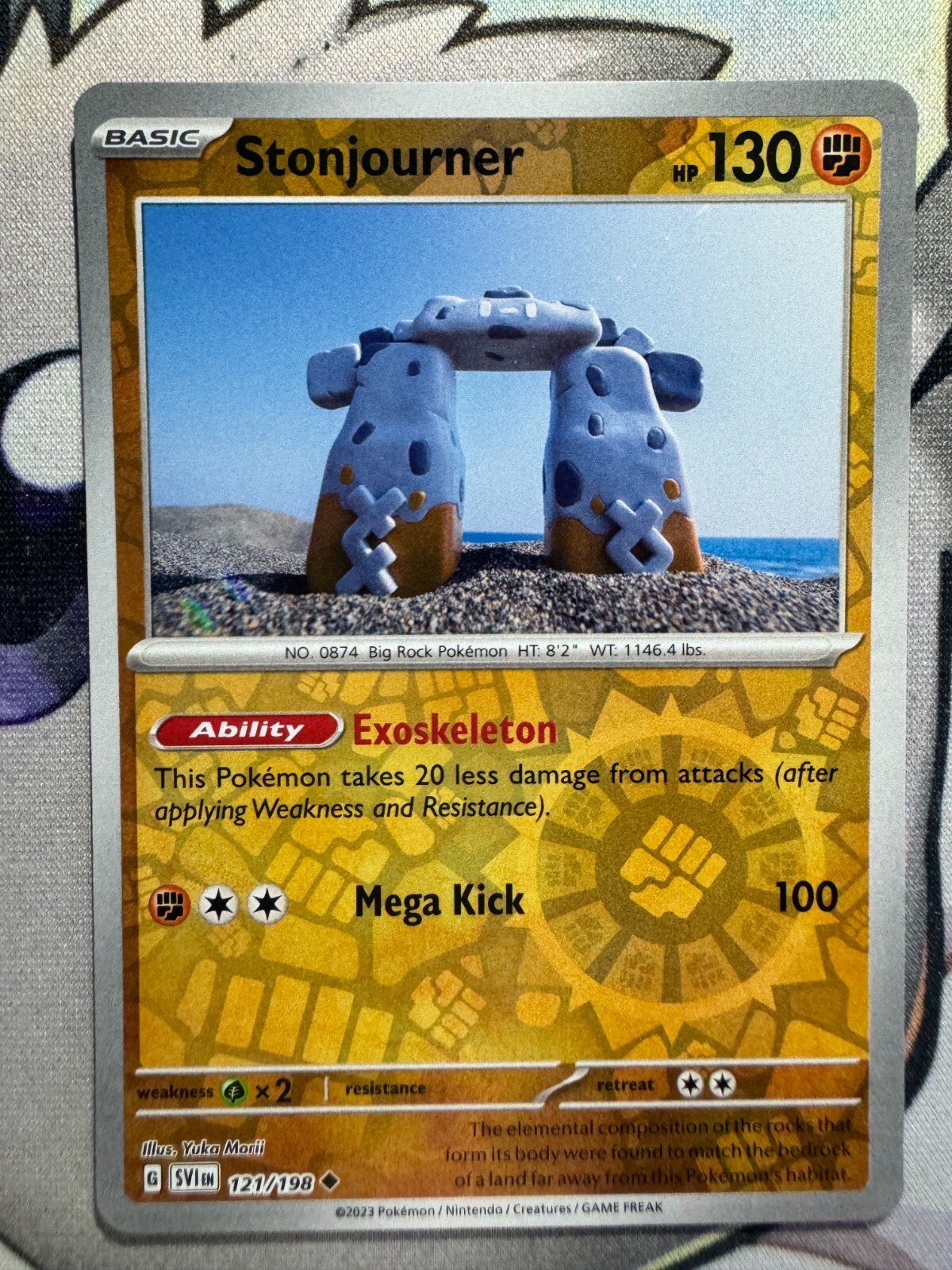 Stonjourner Reverse Holo English Pokemon TCG BKP365