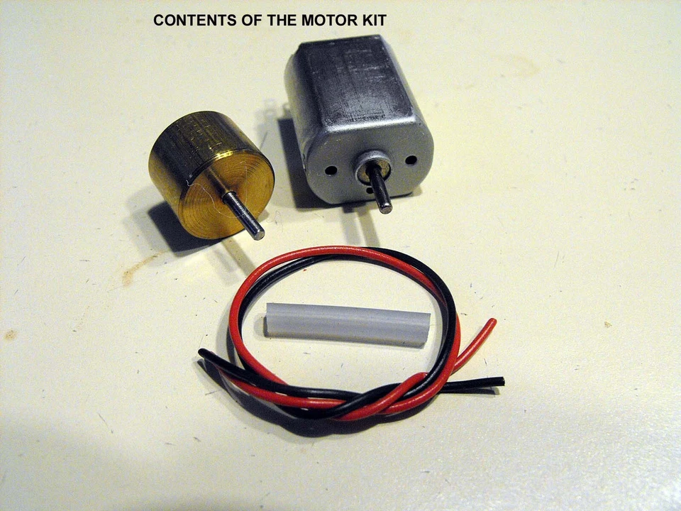 BRASS HO SCALE CAN MOTOR FLYWHEEL KIT FOR STEAM LOCOMOTIVES - Image 3 of 3