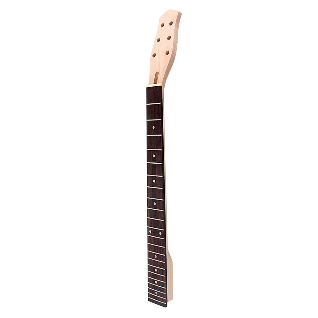UNbit DIY E-Gitarrenhals, 22 Bünde, Ahorn, E-Gitarrenhals, Palisander- Griffbrett For Gibson Les Paul LP Harfe