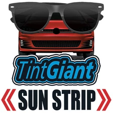 TINTGIANT PRECUT SUN STRIP WINDOW TINT FOR SMART FORTWO FOR2 CABRIOLET 08-15