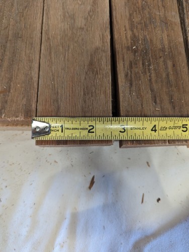 Salvaged Red Oak Planks 2.375" Wide 11.875" Long Craft Barn Wood Wooden Flooring - Picture 17 of 23