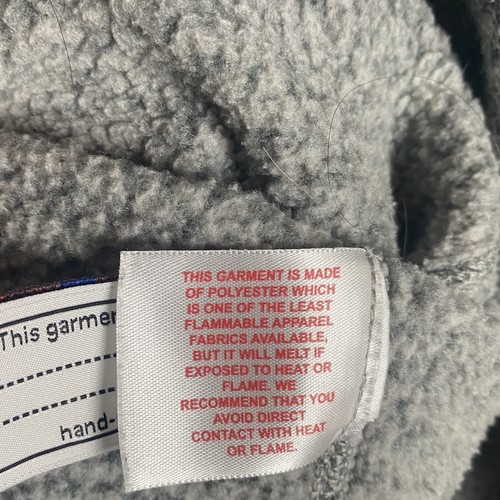 Patagonia Sweater Boys Extra Large Grey Quarter Zip Napolean Pocket Gorpcore Kid - Picture 12 of 14