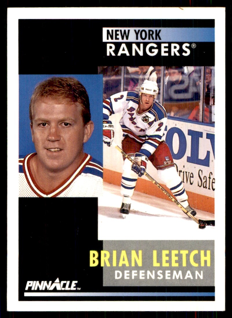 1991-92 Pinnacle Brian Leetch New York Rangers #136 | eBay
