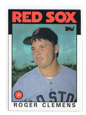 1986 Topps Roger Clemens #661 Boston Red Sox VG