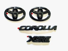 NEW Gloss Black OVERLAY EMBLEM Fit 2020-2023 TOYOTA COROLLA XSE PT948-02202-02