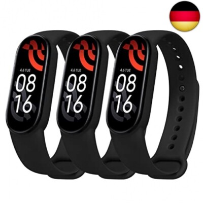 3 Pack Armband Kompatibel mit Xiaomi Mi Band 5 / Xiaomi Mi Band 6/Amazfit Band