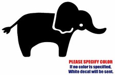 ELEPHANT Silhouett Graphic Die Cut decal sticker Car Truck Boat Window Bumper 7"