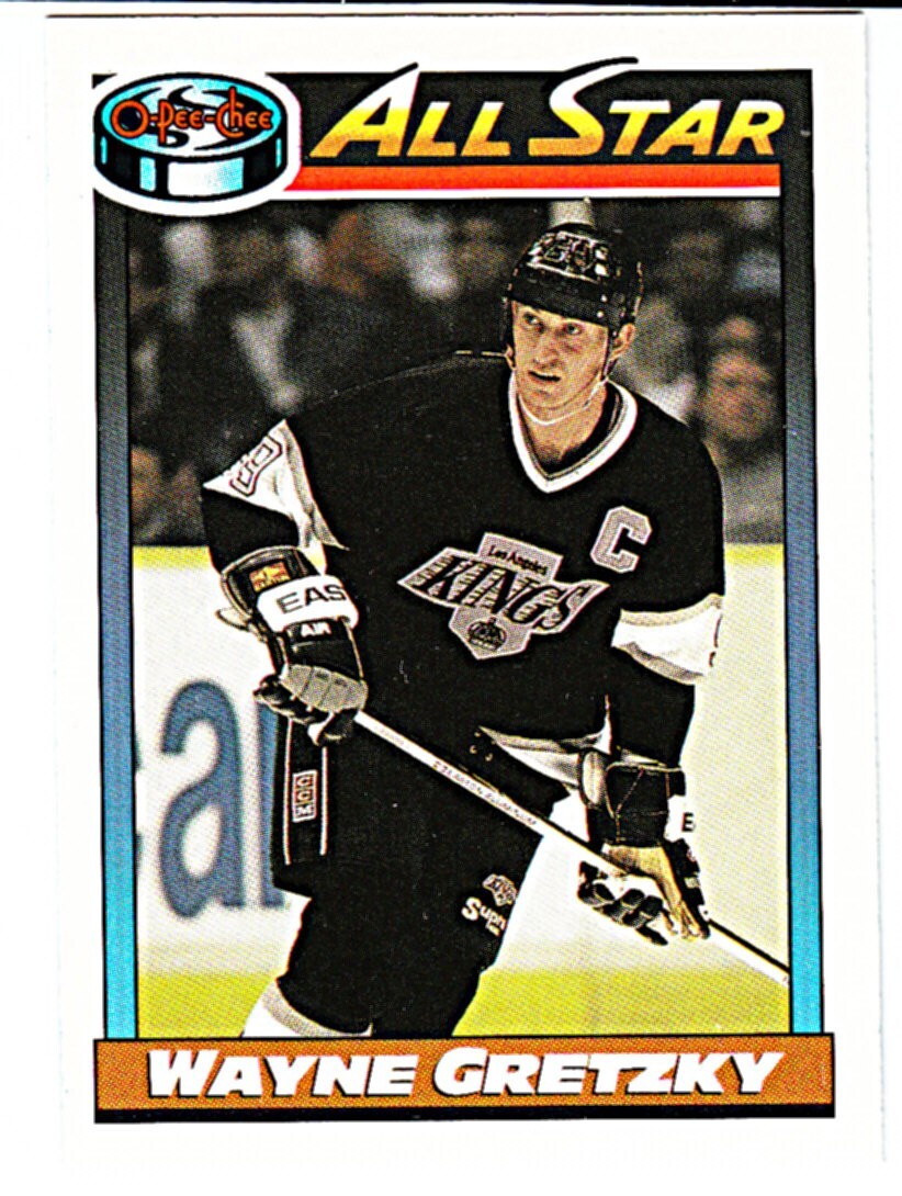1991-92 O-PEE-CHEE #258 WAYNE GRETZKY Los Angeles Kings Hockey