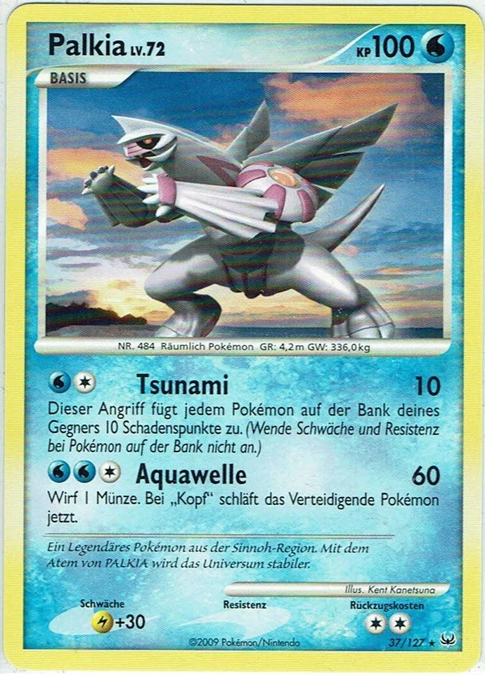 Pokemon Karte Trading Card Game Platin Nr. 37/127 Palkia deutsch - Bild 1 von 1