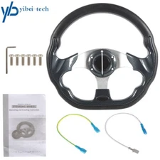 Golf Cart Steering Wheel Fits For EZGO Club Car Yamaha Carbon Fiber