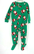 Christmas Footed Santa Claus Pajamas 18 Months One Piece Sleeper Infant Unisex