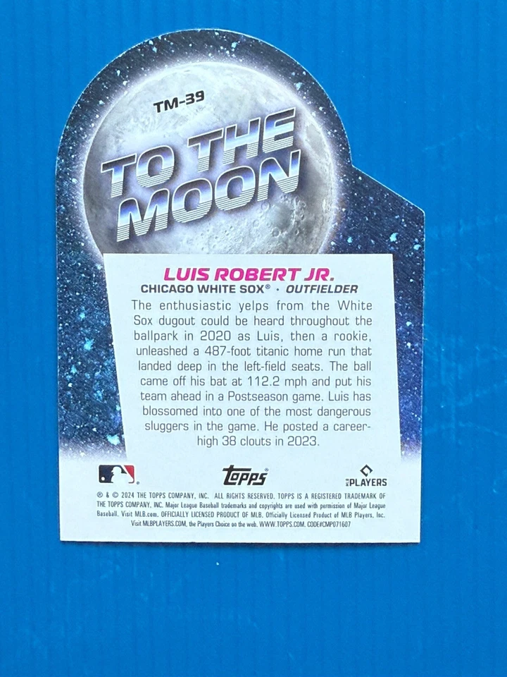 2024 Topps Big League - To the Moon Die-Cuts #TM-39 Luis Robert - Image 2 of 2