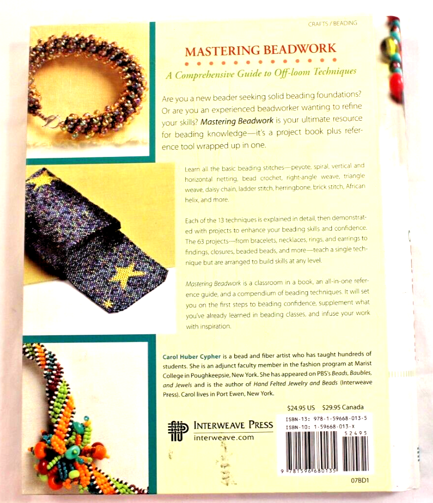 Mastering Beadwork A Comprehensive Guide by Carol Huber Cypher