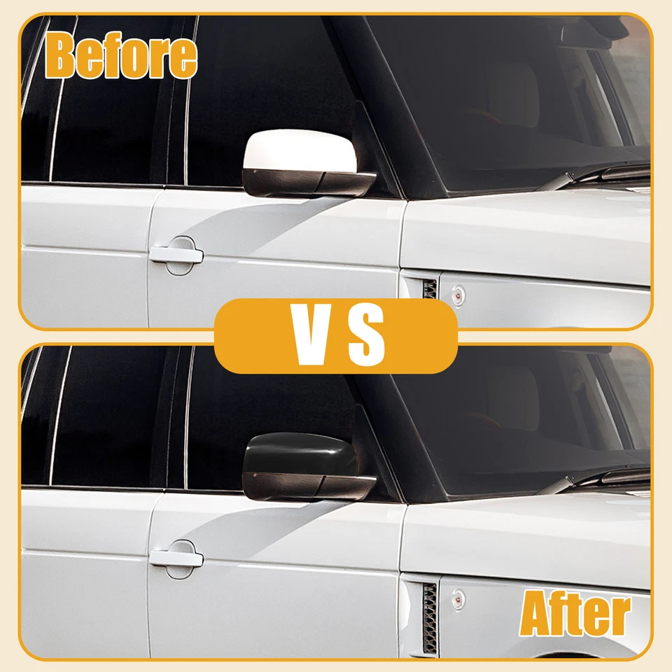 Pieza de 1 cubierta de espejo retrovisor puerta delantera derecha coche apta para Land Rover LR2 2011-2012 Foto 3 de 4