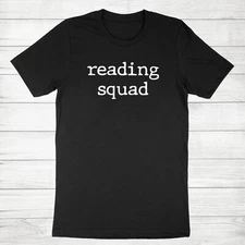 Reading Squad T-Shirt Teacher Shirt Librarian Gift Reading Lover Tee Team Reader