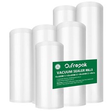 O2frepak 6 Pack 6"x20' 1Roll and 8"x20' 3Rolls and11"x20' 2Rolls Vacuum Se...