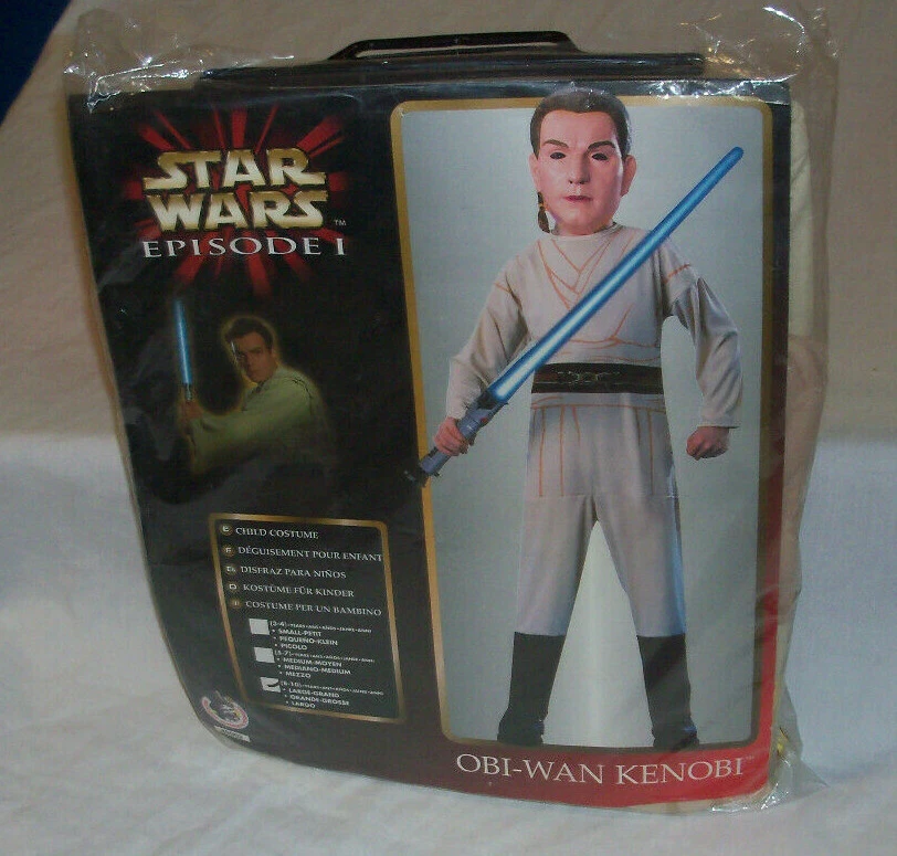 Неиспользованный 1990-х STAR WARS EP 1 OBI-WAN KENOBI костюм для Хэллоуина 8-10 COLLEGEVILLE - Изображение 2 из 2