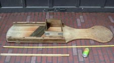Antique Cabbage Kraut Cutter Country Primitive HUGE 64.5" Slaw Sauerkraut Slicer