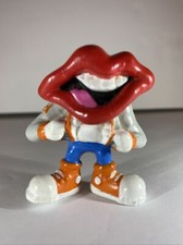 Hardees Toy 2  Figurine Tang Trio Lips Mouth Lance General Foods Applause Vtg