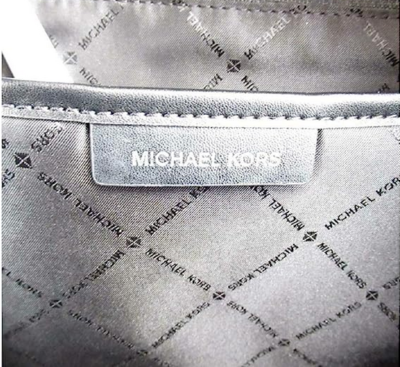 Michael Kors Kenly Medium Nylon Backpack in Pearl Grey Michael Kors Kenly Leather Medium Backpack Bookbag (Pearl  main image 2