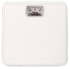NEW TAYLOR 20044014EXP WHITE BASIC 300LB BATHROOM SCALE ANALOG SALE 4002192