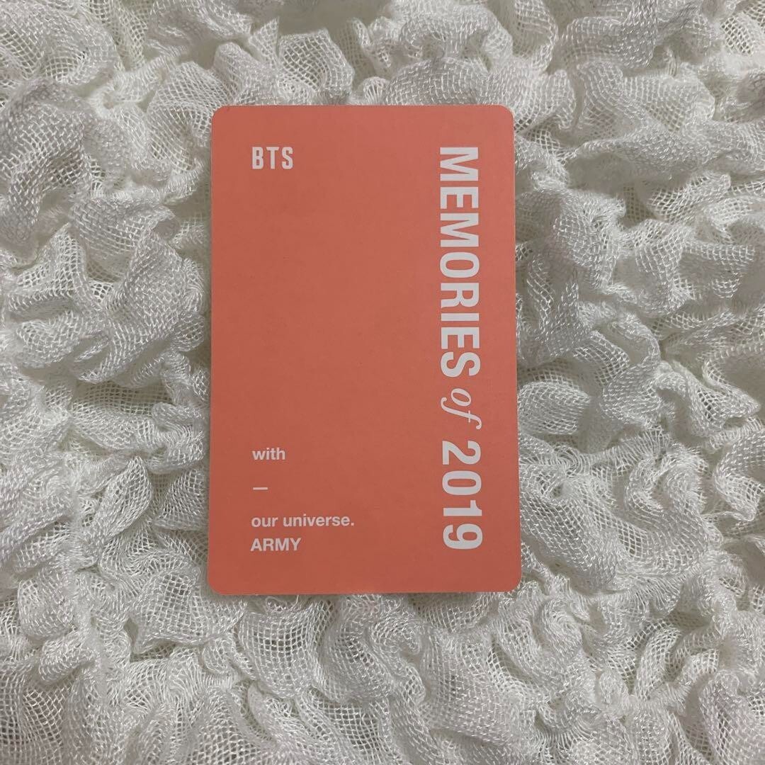 BTS Jimin Photocard Memories of 2019 Official DVD Bangtan ARMY