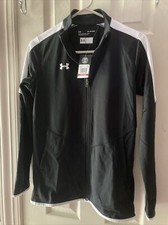 UNDER ARMOUR LOOSE Women s Black Full Zip Running Track Jacket Size XS