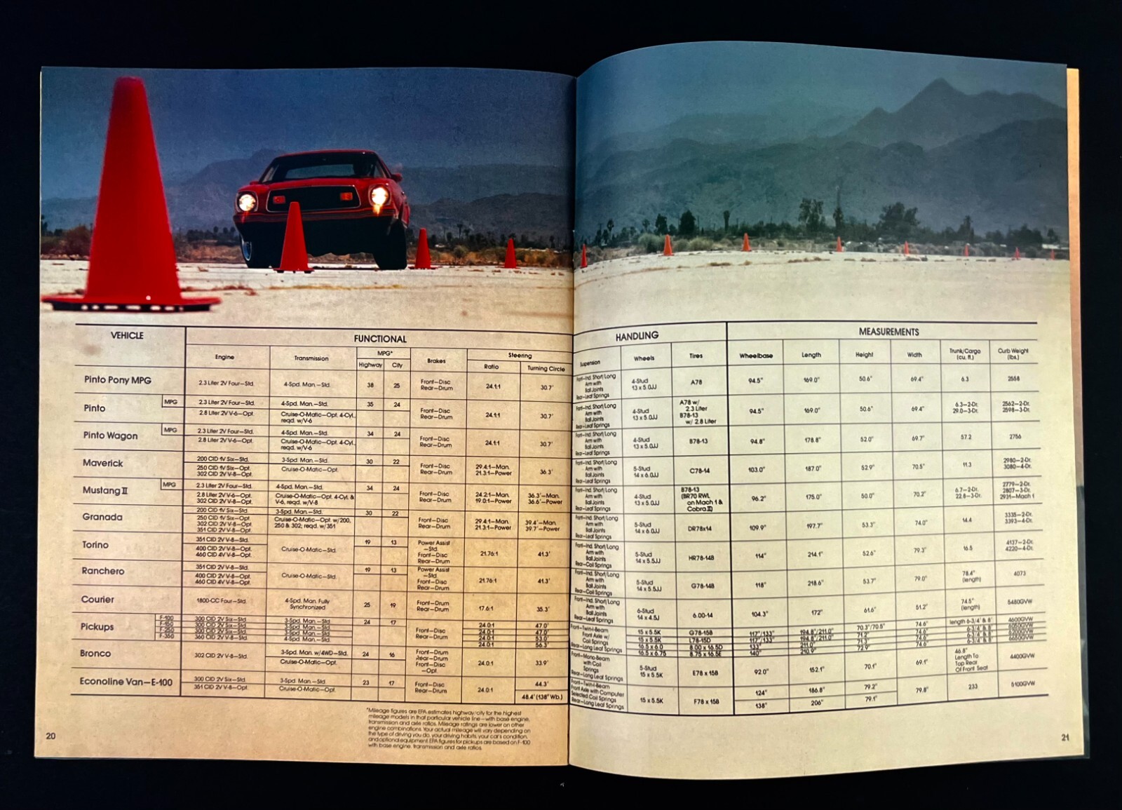 1975 Ford Free Wheelin' Maverick Stallion Econoline Van Granada Vintage Booklet thumbnail 4