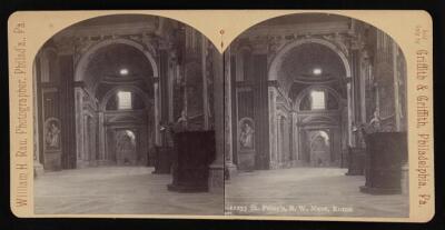 St. Peter's, s.w. nave, Rome Old Historic Photo