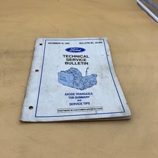 1992 FORD TECHNICAL SERVICE BULLETIN MANUAL AXODE TRANSAXLE TSB SUMMARY 92-26A