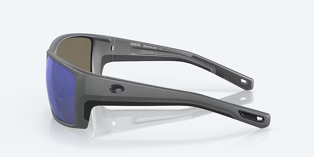 Costa Reefton Pro Sunglasses - Polarized - Matte Grey w/Blue