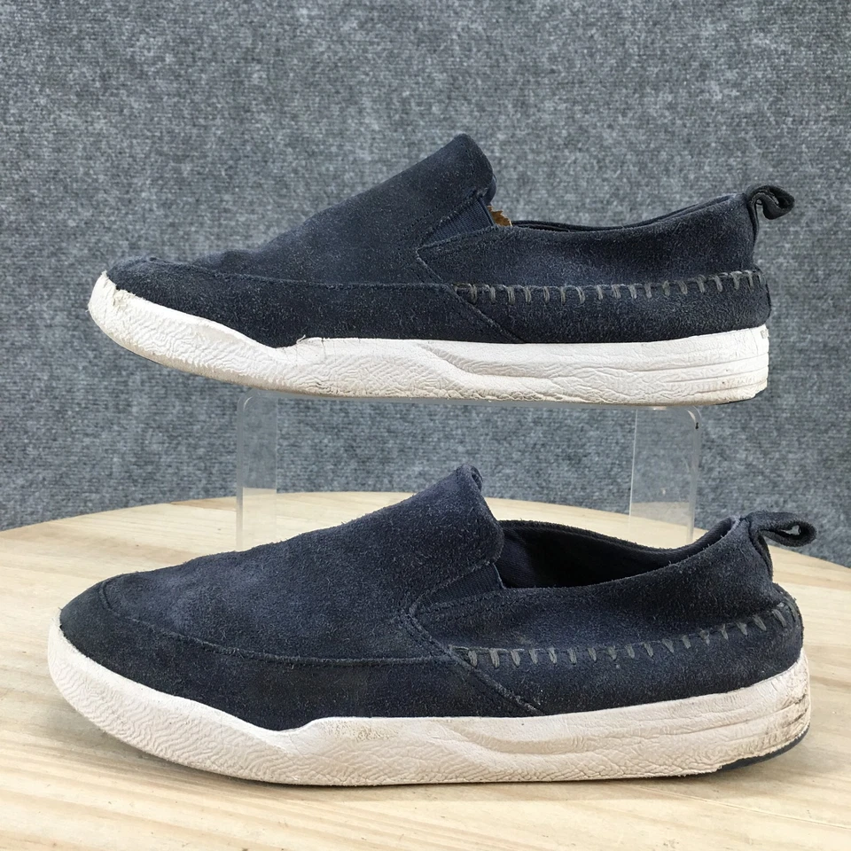 Zapatos sin cordones Hush Puppies jóvenes 6,5 M niños Lazy Genius azul gamuza planos Foto 2 de 4