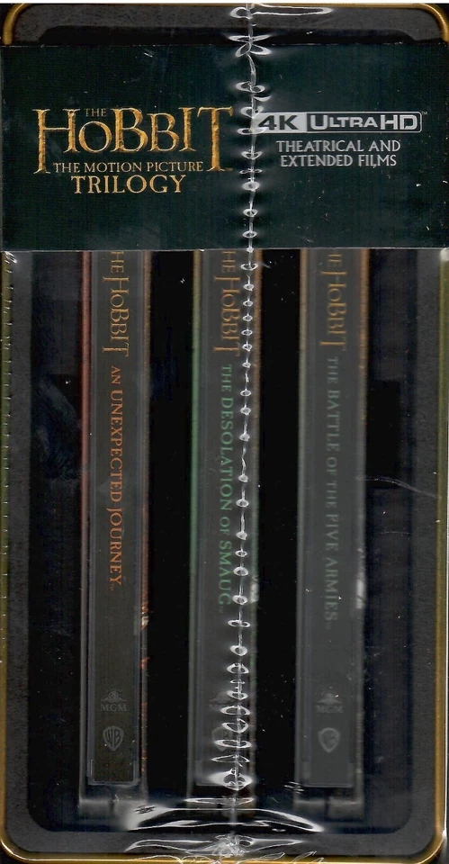 The Hobbit Trilogy 4K 1-Click Set SteelBook UHD Blu-ray [2012-2014](UK) No Dents - Image 2 of 4