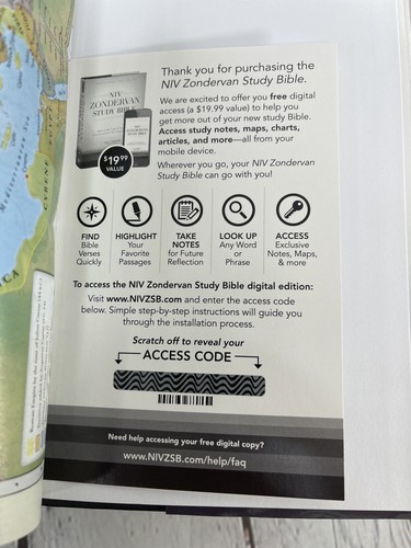 NIV Zondervan Study Bible, Personal Size, Hardcover DJ, 2015 Full Color EUC! - Picture 10 of 12