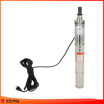1'' 220V/60Hz 1Hp Screw Pump Submersible Water Deep Well Pump Stainless Steel