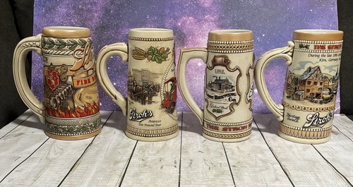 Konvolut 4 Stroh's Beer Heritage Serie (II, III, V und VI) Bierkrüge - Bild 2 von 14