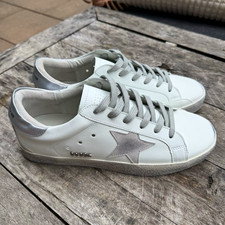 Golden Goose Superstar Herren Sneaker Weiß/G...