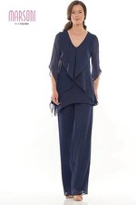 Mother Of The groom Pantsuit, Marconi By colors, Navy, Size 22