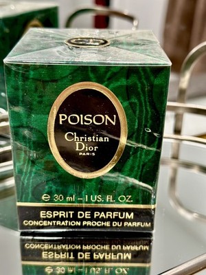 VINTAGE 1980s POISON CHRISTIAN DIOR 30ML ESPRIT DE PARFUM PERFUME NWB SEALED 