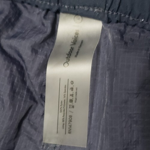 Outdoor Voices Blue Windbreaker Shorts Women's Size Large With Pockets 299874 - Picture 14 of 18