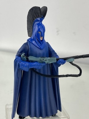 Star Wars Coruscant Senate Guard  Power of the Jedi action figure Blue W/ Stand
