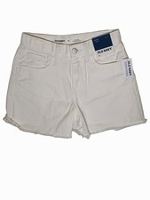 Old Navy Girls High Rise 3  Inseam Adjustable Waist White Shorts NWT